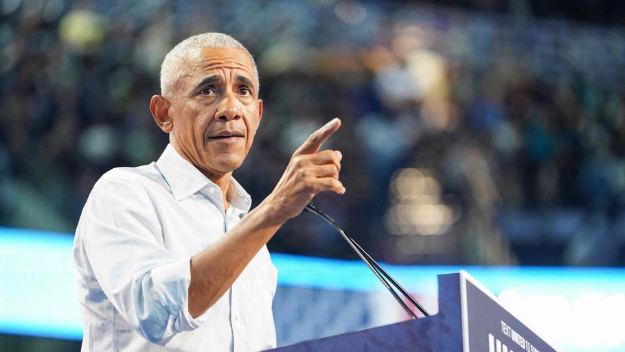 Barack Obama opfordrede natten til torsdag indbyggerne i Georgia til at stemme på demokraten Jon Ossoff ved tirsdagens midtvejsvalg i USA. Ossoff sidder i Senatet og søger genvalg. Foto: Megan Varner/Ritzau Scanpix