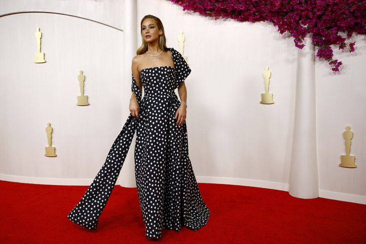 Jennifer Lawrence er notorisk kendt for at være ærlig, når hun blandt andet taler med pressen. Foto: Sarah Meyssonnier/Ritzau Scanpix 