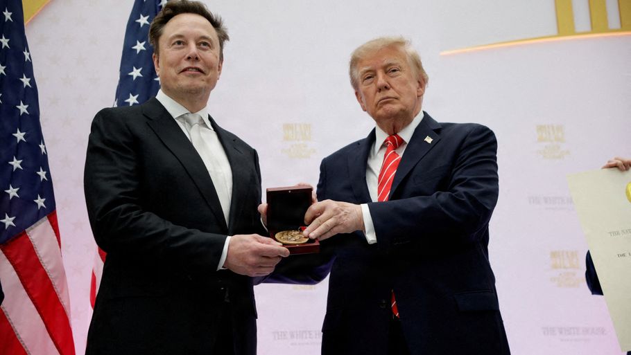 Elon Musk blev tildelt en prestigefyldt videnskabelig hædersbevisning af USA's præsident, Donald Trump, i sidste uge. (Arkivfoto). Foto: Evan Vucci/Reuters